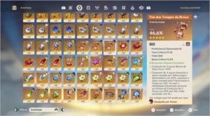 AR58 11 PERSONAGENS T5 E 6 ARMAS T5 - Genshin Impact