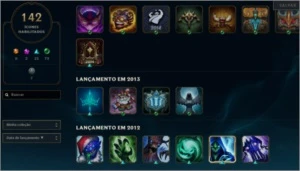Conta diamante 1 ICONES RAROS ( MMR CHALLENGER/MESTRE ) - League of Legends LOL