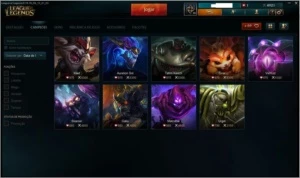 V> LoL 123 Campeões + de 54 skins. - League of Legends