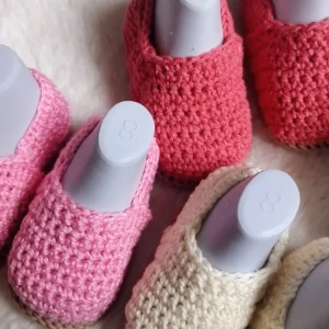 Alpargata de Crochê para Bebê - Artesanato e Personalizados
