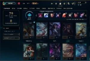 Esmeralda 4 com 85 Champs e 9 Skins - League of Legends LOL