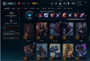 Esmeralda 4 com 85 Champs e 9 Skins - League of Legends LOL
