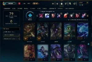 Esmeralda 4 com 85 Champs e 9 Skins - League of Legends LOL