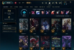 Esmeralda 4 com 85 Champs e 9 Skins - League of Legends LOL