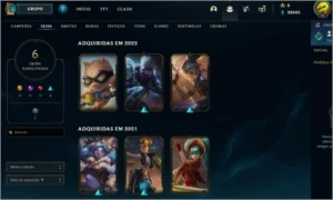 Conta smurf lvl 25, 6 skins - League of Legends LOL