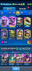 Conta Clash Royale bem upada