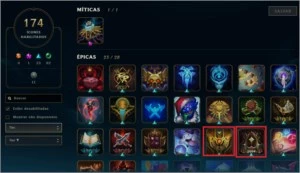 Acc 2012 lv81 2xGold 127 Campeão 49 Skin 174 Icon 42k Essen - League of Legends LOL