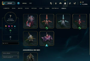 Conta - lol e valorant com skin mais de 1300 reais gastos - League of Legends