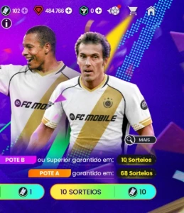 Elenco 125 | 484K Gemas + 40K Fragmentos + 102 Drafts - FIFA
