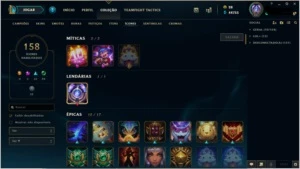 Conta Diamante MMR alto 72 skins, level 221, todos os champs - League of Legends LOL