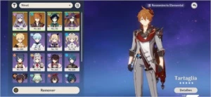 Genshin Impact Keqing + Tartaglia/Childe + Venti + Mona AR46
