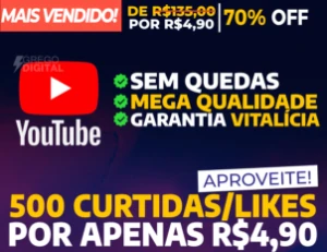 [Promoção] 100 Curtidas Youtube por R$0,99 Centavos - Redes Sociais