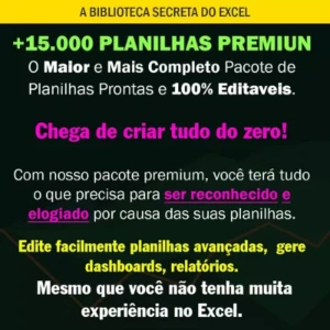 Pack +15.000 Planilhas Prontas Editáveis + Curso Bônus - Others