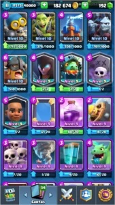 Conta Clash Royale com todas as cartas