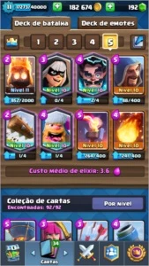 Conta Clash Royale com todas as cartas