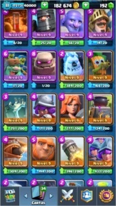 Conta Clash Royale com todas as cartas