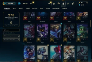 Platina 4 com 80 Champs e 23 Skins - League of Legends LOL