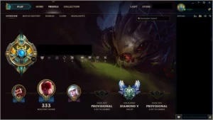conta lol diamante com borda CHALLENGER - League of Legends