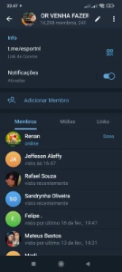 Grupo Telegram 15 mil membros reais. - Outros