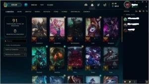 CONTA MESTRE (League Of Legends) LOL