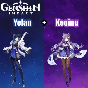 Conta Genshin Impact AR 5 Yelan e Keqing
