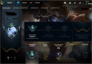 CONTA LOL PLATINA 1 MMR BOM COM EZ PULSEFIRE - League of Legends
