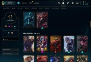 CONTA SMURF/PRINCIPAL COMPLETA - League of Legends LOL