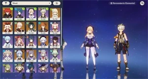 Genshin Impact | AR 56 | 9 Personagens 5⭐ | 3 Armas 5⭐