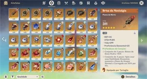 Genshin Impact | AR 56 | 9 Personagens 5⭐ | 3 Armas 5⭐