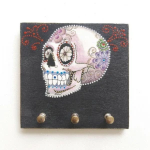 Porta Chave Caveira Mexicana #2 - Artesanato e Personalizados