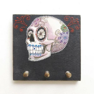Porta Chave Caveira Mexicana #2 - Artesanato e Personalizados