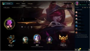 Conta lol Ouro IV(4) - League of Legends