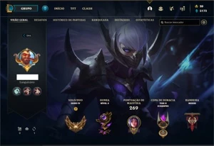 Conta ouro 4 com mais de 100 skins - League of Legends LOL