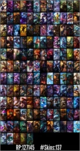 Borda Mestre < Diamante III Todos os Campeões 143 skins - League of Legends LOL