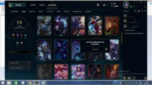 Conta lv 200  boa - League of Legends LOL