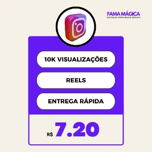 10K Visualizações Reels Instagram