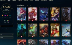 Conta League Of Legends 1060 Skins LOL