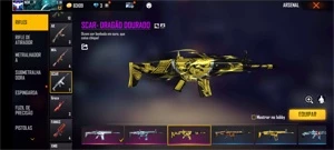 CONTA FREE FIRE TOP DE LINHA