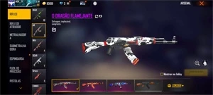 CONTA FREE FIRE TOP DE LINHA