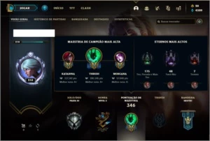 Conta prata 3 com 94 champs e 57 skins - League of Legends LOL