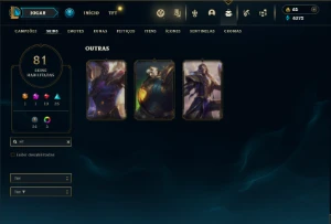 Bronze 2 com 150 Champs e 81 Skins ( MAIN SUP ) - League of Legends LOL