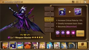 Reroll Summoners War lvl10 com Maximilian + Seara