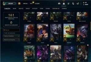 Conta bronze 2 com 60 Champs e 27 Skins - League of Legends LOL