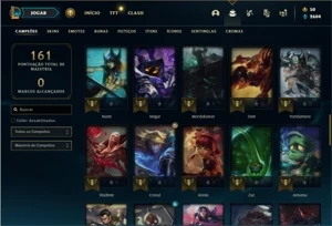 Conta bronze 2 com 60 Champs e 27 Skins - League of Legends LOL