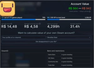 Conta Steam 9 anos com Varios jogos