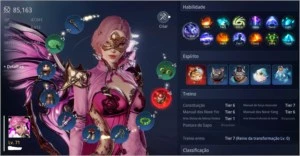 LVL 71, 85k de poder puro sem clã, 1 pet épico e 1 anel épic - MIR4