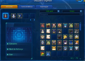 Conta com Susa U LA-Omega - Digimon Masters Online DMO