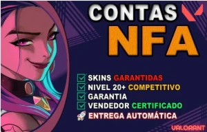 Contas Valorant Nfa C/Skins Com Login E Senha, 4 Mil Contas!