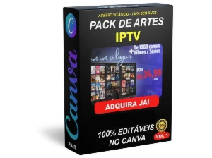 Pack Canva Premium artes Editaveis De Iptv