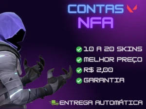 Conta Valorant Com 10 A 20 Skins Nfa